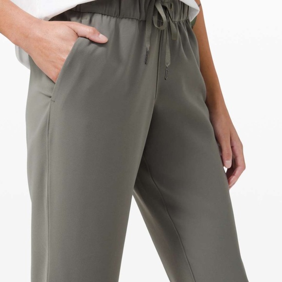 Women's Olive Green Jogger Pants - Lightweight Athletic Fit - Picture 8 of 8